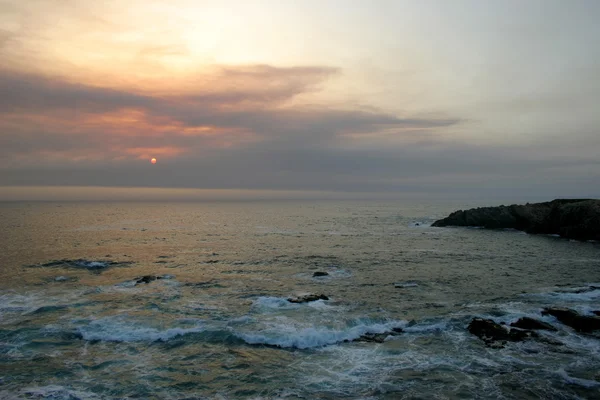 Zonsondergang Aan Zee — Stockfoto