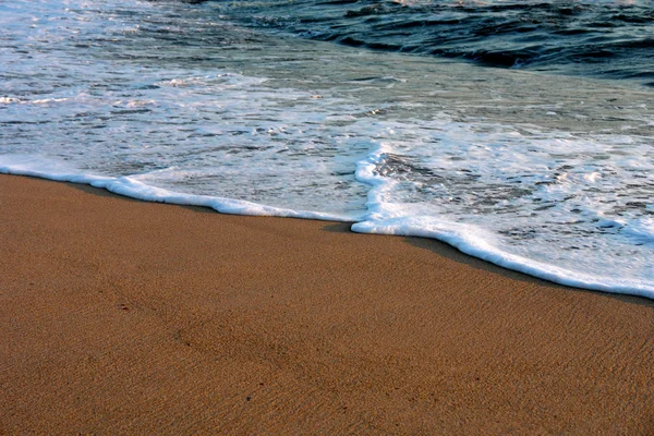 Vlna Písku Pláži — Stock fotografie