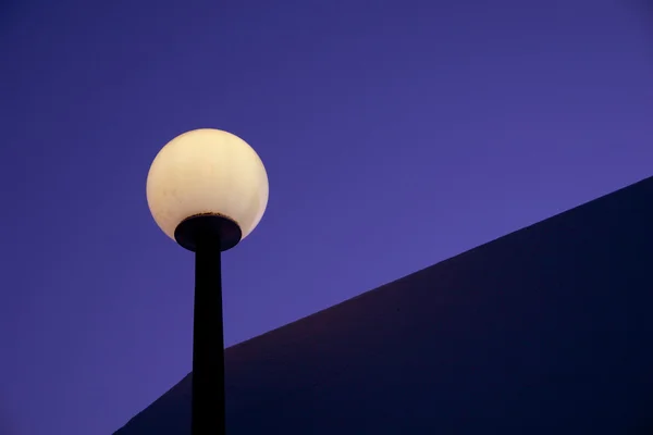 Luz Calle Por Noche — Foto de Stock