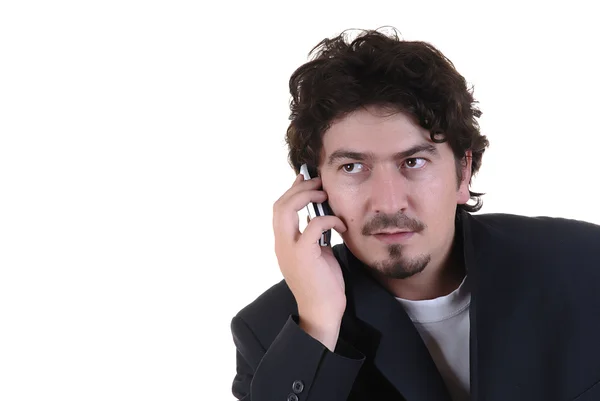 Jovem Homem Casual Falando Telefone — Fotografia de Stock