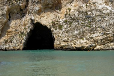 gozo Adası malta plajda dwejra Mağarası