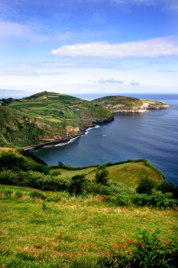 Azores kıyı alanları sao miguel Island