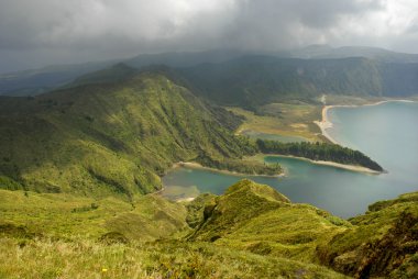 ateş içinde Azor Adası sao miguel Gölü