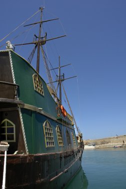 korsan tekne, cazibe rethymno Girit Adası, Yunanistan