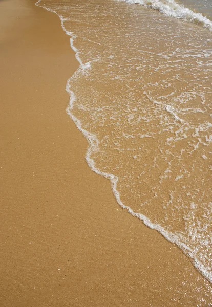 Волна Пляже Подробно Песке — стоковое фото