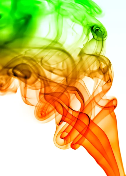 Colored Rays Smoke Abstract White Background — Stock Photo, Image