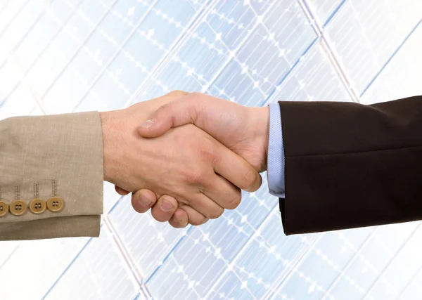 stock image Business team hand shake at the office