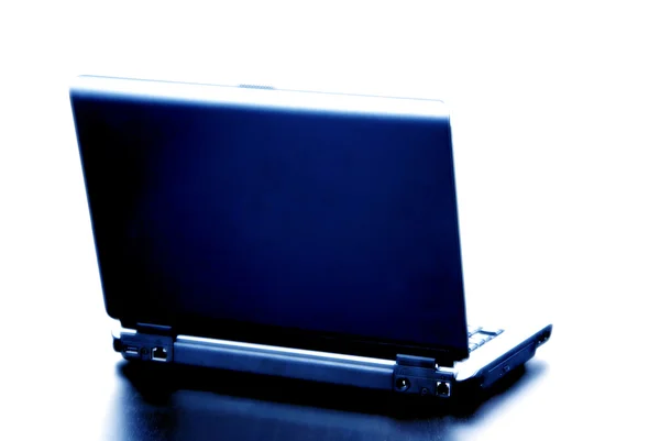 Blau Getönte Personal Computer Isoliert Auf Weißem Hintergrund — Stockfoto
