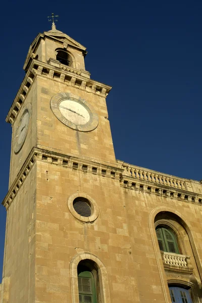 Antiga Torre Igreja Malta Detalhe Catedral — Fotografia de Stock