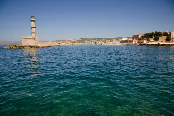 威尼斯港口 希腊克里特岛的灯塔 — 图库照片