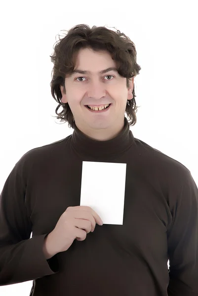 Hombre de tarjeta — Foto de Stock