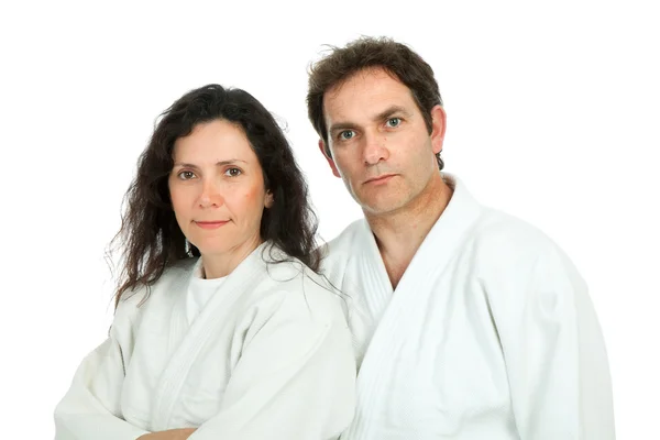Aikido couple — Stock Photo, Image