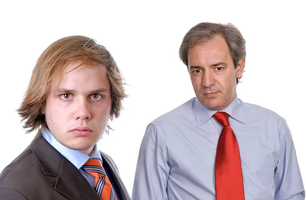Dois Homens Negócios Retrato Foco Homem Esquerdo — Fotografia de Stock
