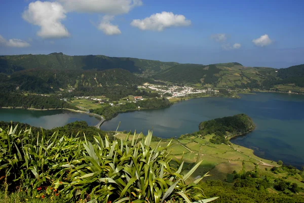Sept Ville Lacustre Aux Açores Île Sao Miguel Portugaise — Photo
