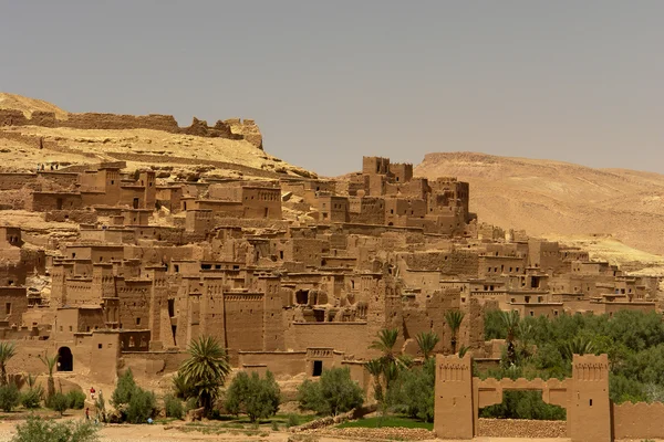 Starobylé Město Detail Ait Benhaddou Maroko — Stock fotografie