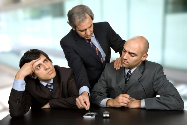 Gruppe Von Arbeitern Bei Einem Treffen Büro — Stockfoto
