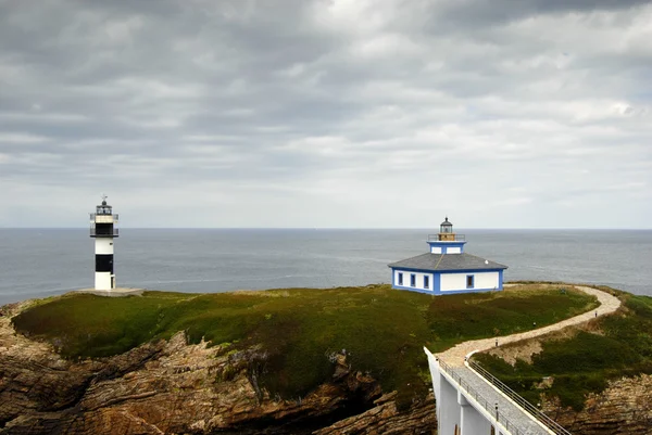 スペインの北の海岸で小さい灯台 — ストック写真