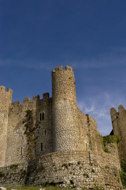 perspektif Obidos castle detay. Obidos, Portekiz.