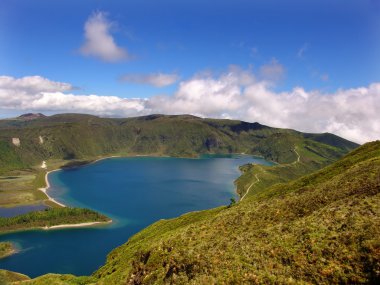 ateş içinde Azor Adası sao miguel Gölü