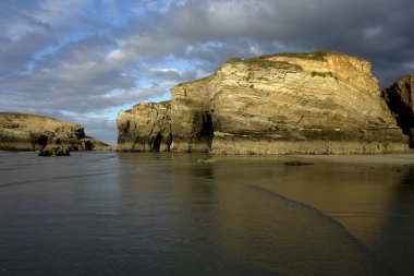 Small beach at algarve in the south of portugal clipart