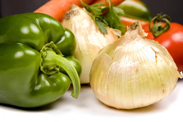 Verschiedene Frische Gemüsesorten Atelierbild — Stockfoto