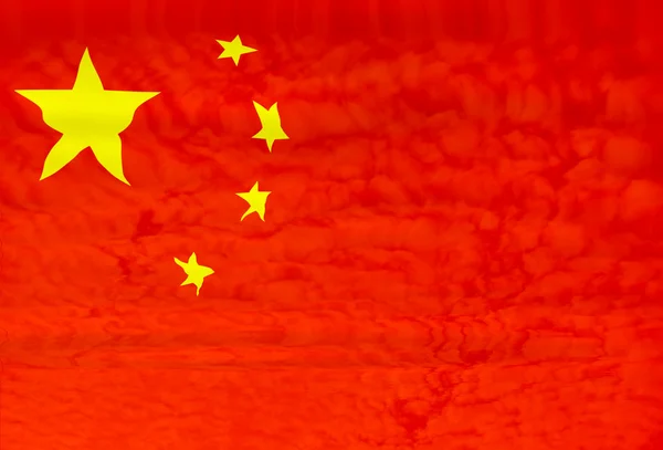 China Bandeira Ilustração — Fotografia de Stock