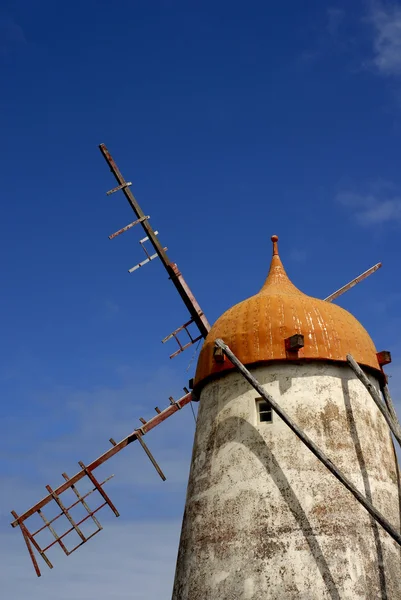 Azores Alte Windmühle Auf Miguel Island Berühmtes Denkmal Der Insel — Stockfoto