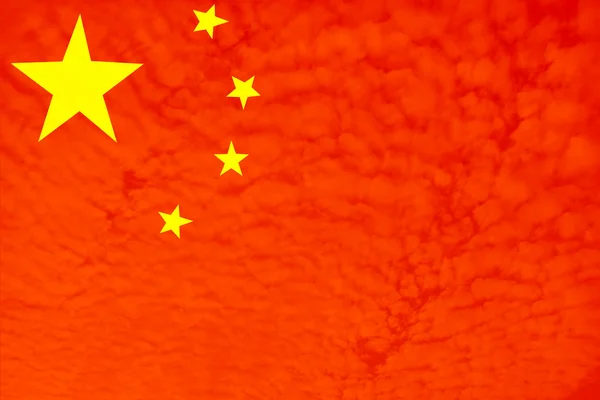 Иллюстрация Флага Китая — стоковое фото