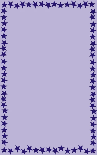 Estrelas Moldura Ilustração — Fotografia de Stock