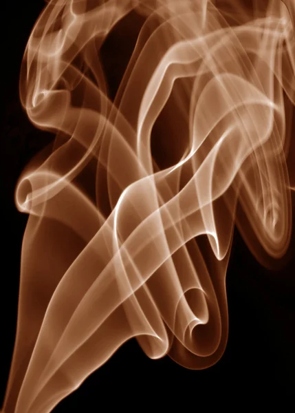 Red Rays Smoke Abstract Black Background — Stock Photo, Image