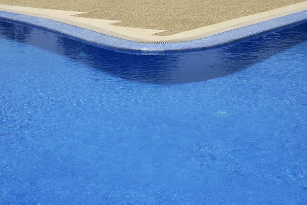 Pływanie Basen Błękitne Wody Tekstury Refleksje Detal — Zdjęcie stockowe
