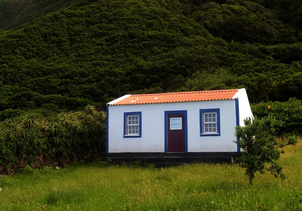 Pequena Casa Nas Ilhas Dos Açores — Fotografia de Stock