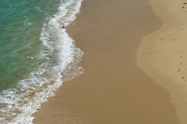 Witte Golf Het Zand Het Strand — Stockfoto
