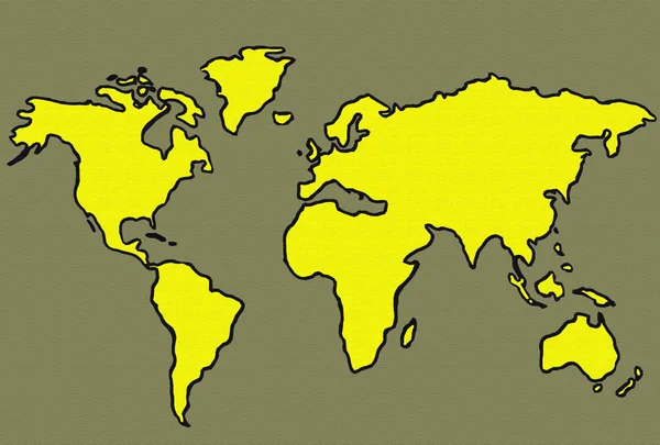 Mapa świata — Zdjęcie stockowe