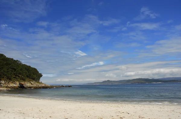 stock image Beautiful beach at spanish island of Cies