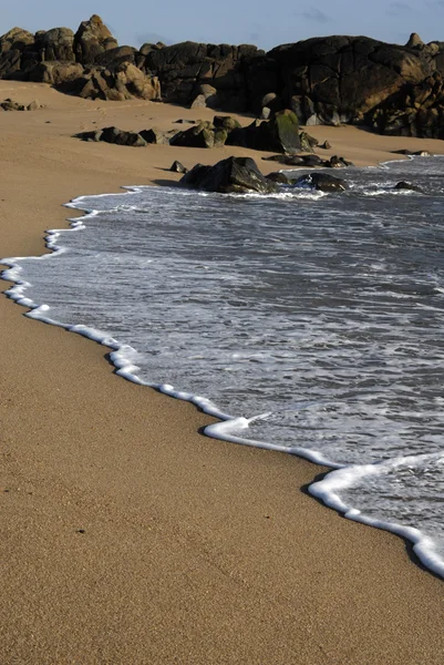White Wave Sand Beach — Stock Photo, Image