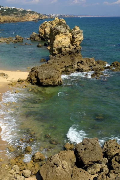 Skály Pobřeží Jihu Portugalska — Stock fotografie