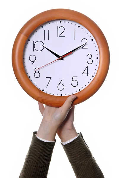 Hands clock — Stock Photo, Image