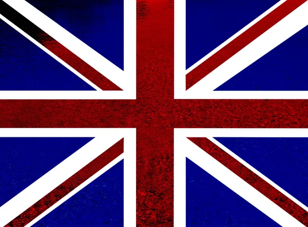 Ilustracja Flagi Wielkiej Brytanii Komputer Generowany — Zdjęcie stockowe