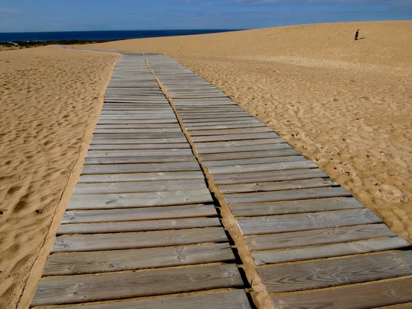 Caminho areia — Fotografia de Stock