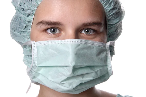 Jonge Vrouw Verpleegster Portret Close Foto — Stockfoto