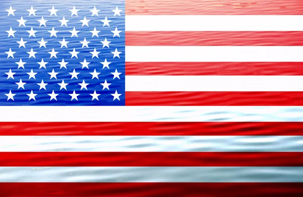 Estados Unidos América Bandera Ilustración Computadora Generada — Foto de Stock