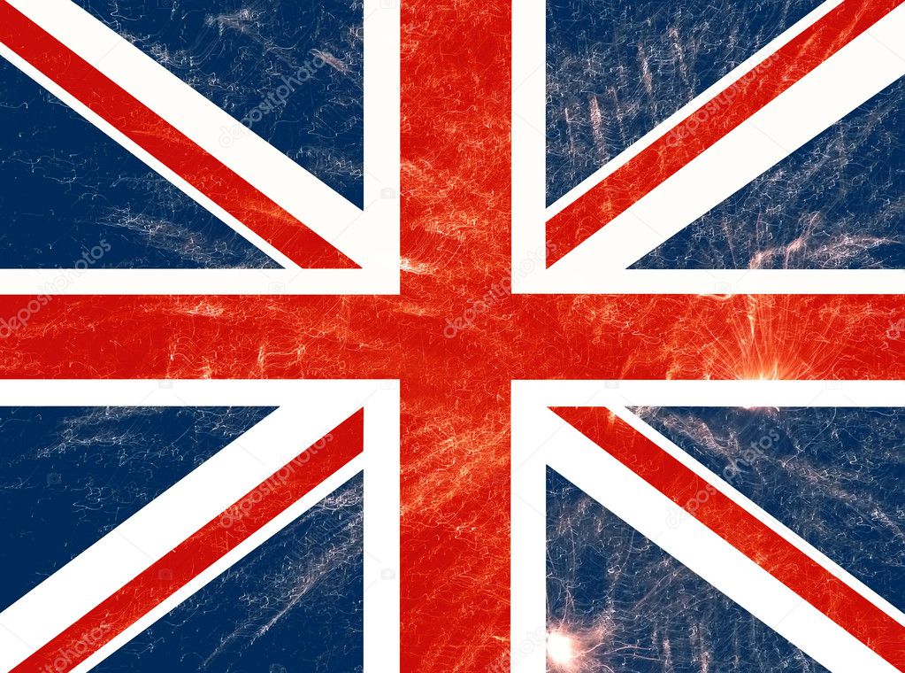 United kingdom england flag ilustration, computer generated