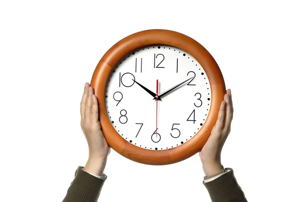 Hands clock — Stock Photo, Image