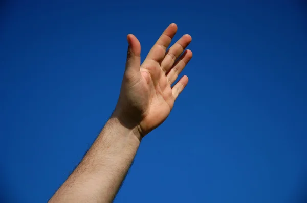 Ruky obloha — Stock fotografie