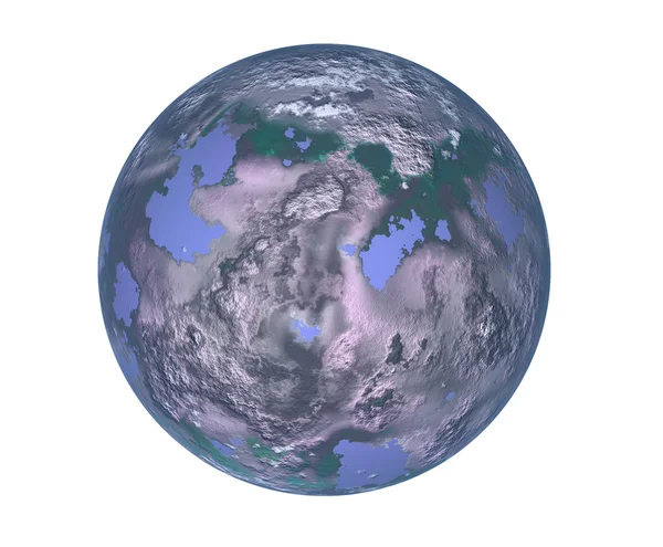Planet Earth Resimde Gelecekte Kirlilik — Stok fotoğraf
