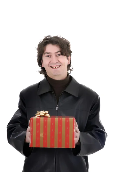 stock image Man with a gift