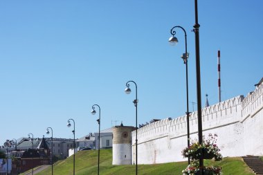 Şehir kasan kremlin duvar parçası