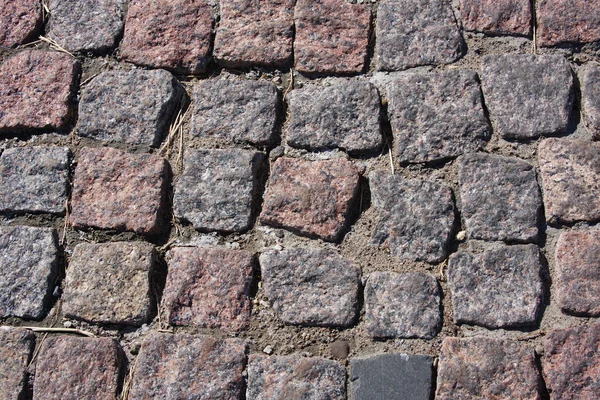 Texture of stone on a roadway — Stock Photo, Image