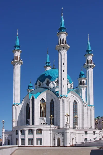 Byggandet av moskén i Kreml i staden kasan — Stockfoto